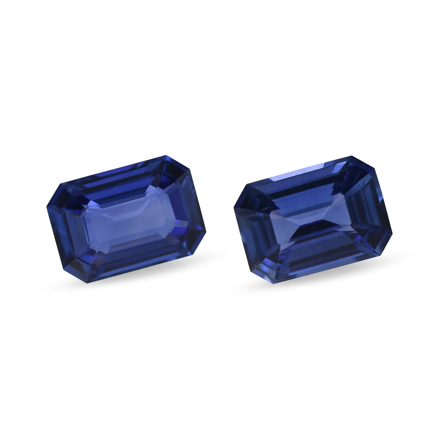 2,03 Karat blaue Smaragd-Saphire aus Sri Lanka (Paar)