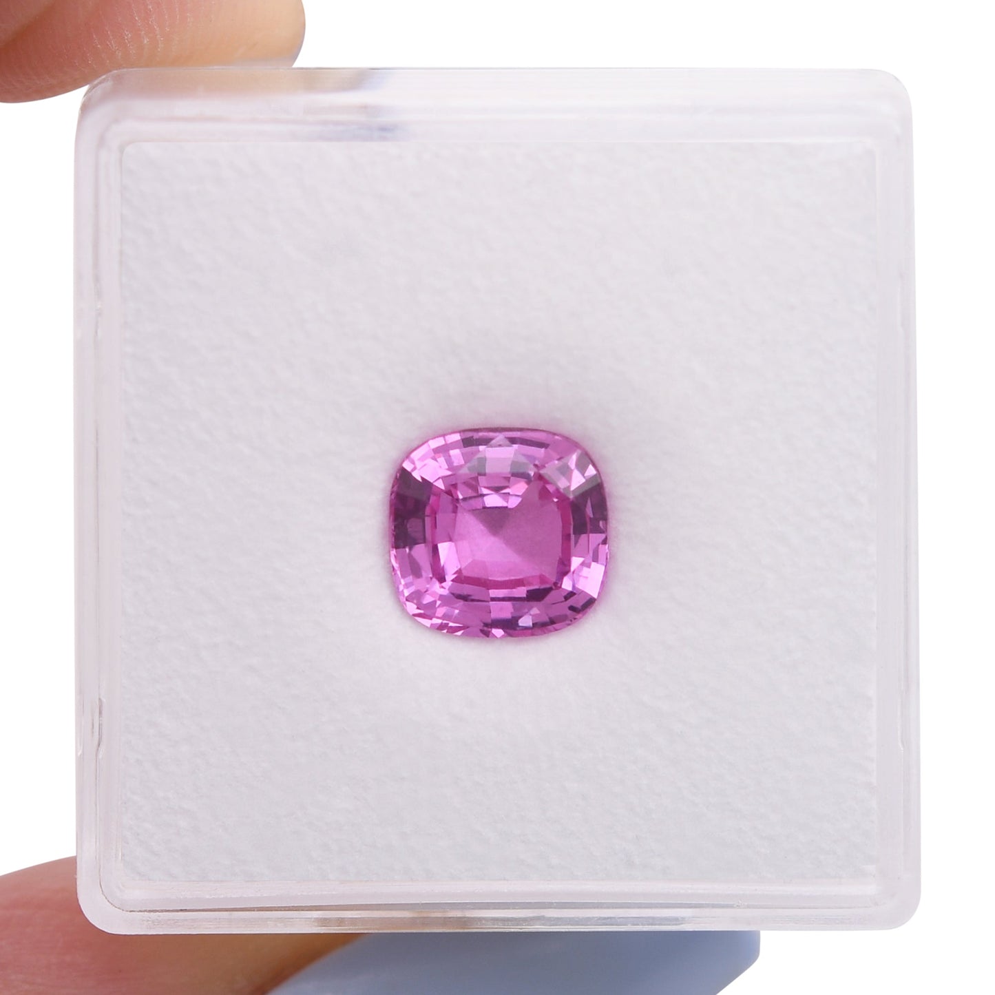 2,03 Karat rosafarbener MADAGASKAR-Kissen-Saphir