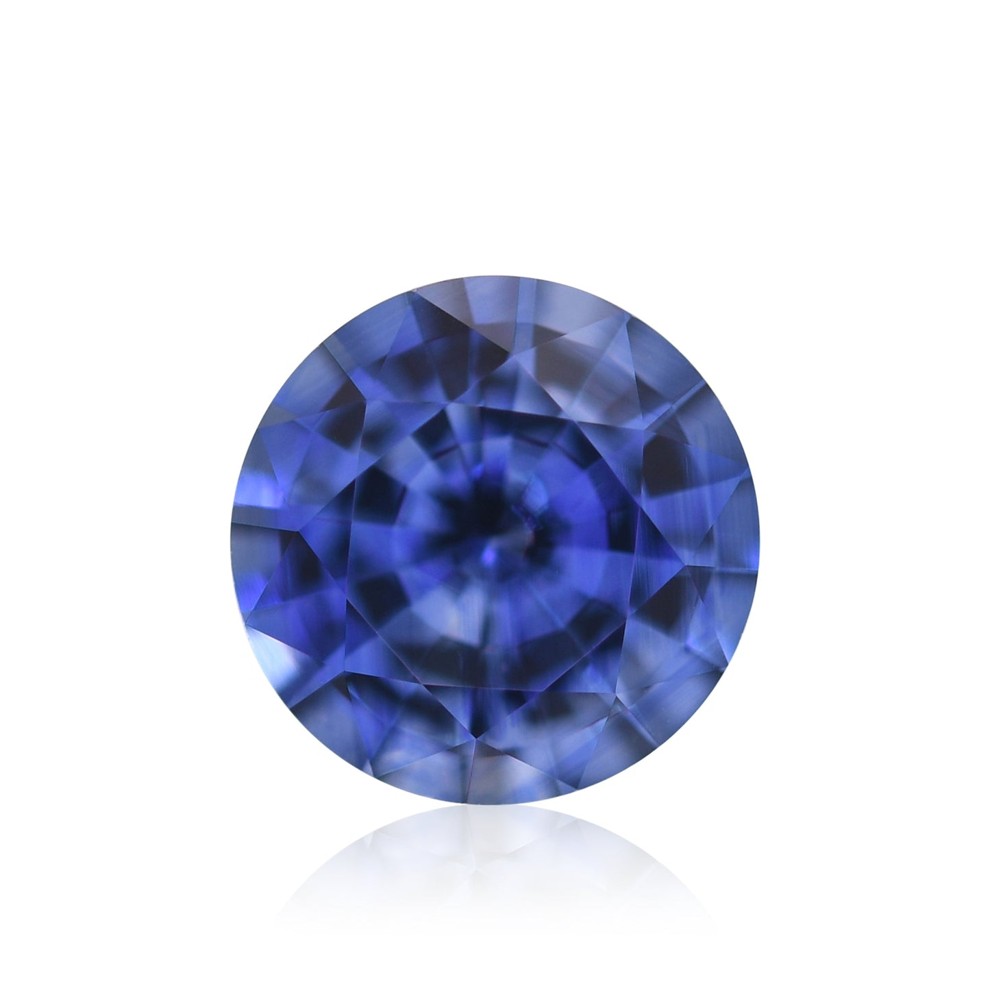2,03 Karat blauer runder Saphir aus Sri Lanka