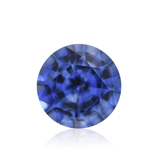 2,03 Karat blauer runder Saphir aus Sri Lanka