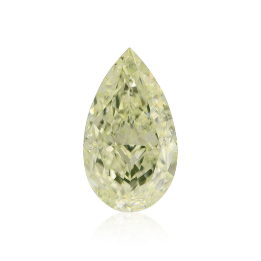 2,04 Karat Fancy Light Yellow Green Birnenförmiger Diamant VS2 GIA