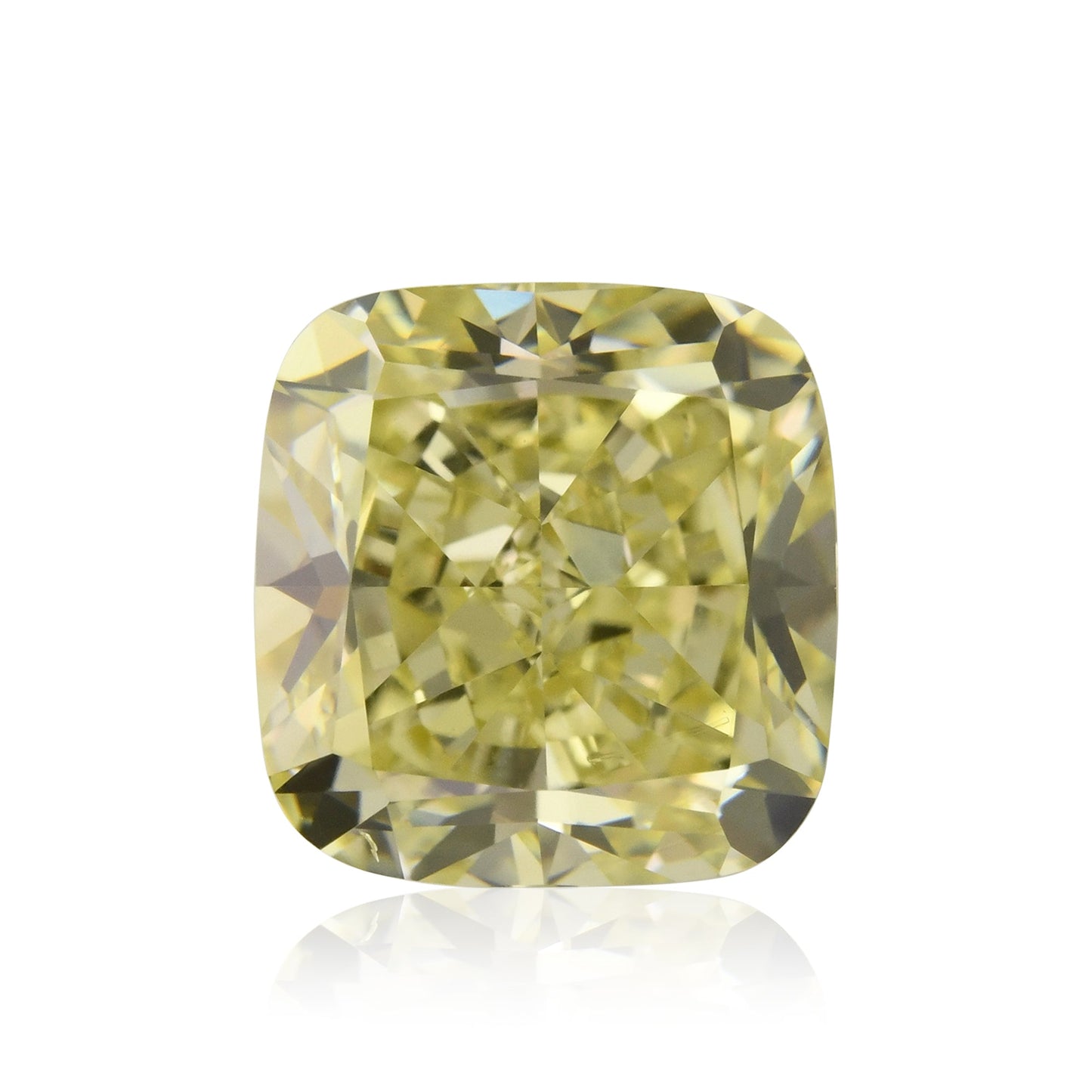 2,06 Karat Fancy Brownish Greenish Yellow Cushion Diamond VS2 GIA