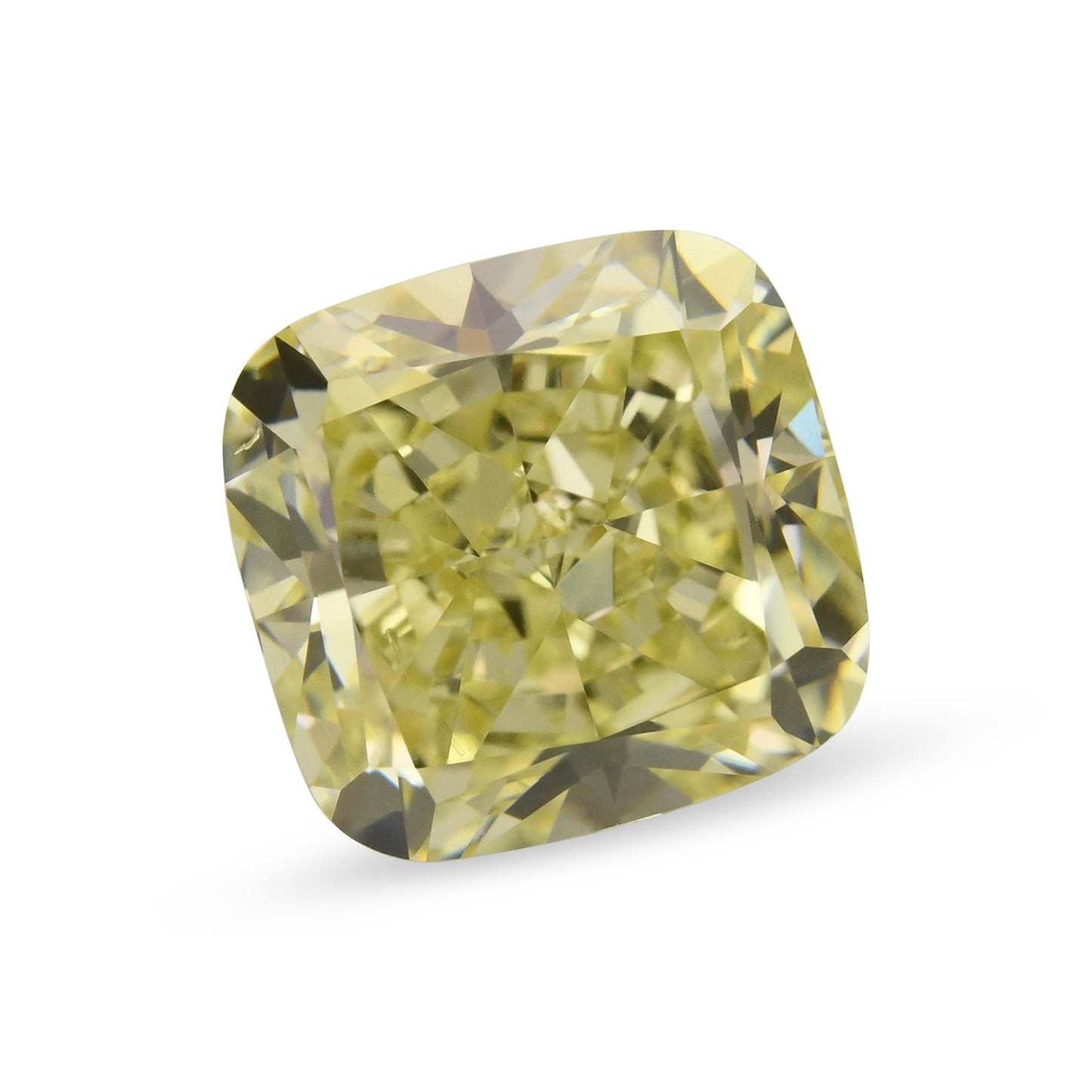 2,06 Karat Fancy Brownish Greenish Yellow Cushion Diamond VS2 GIA