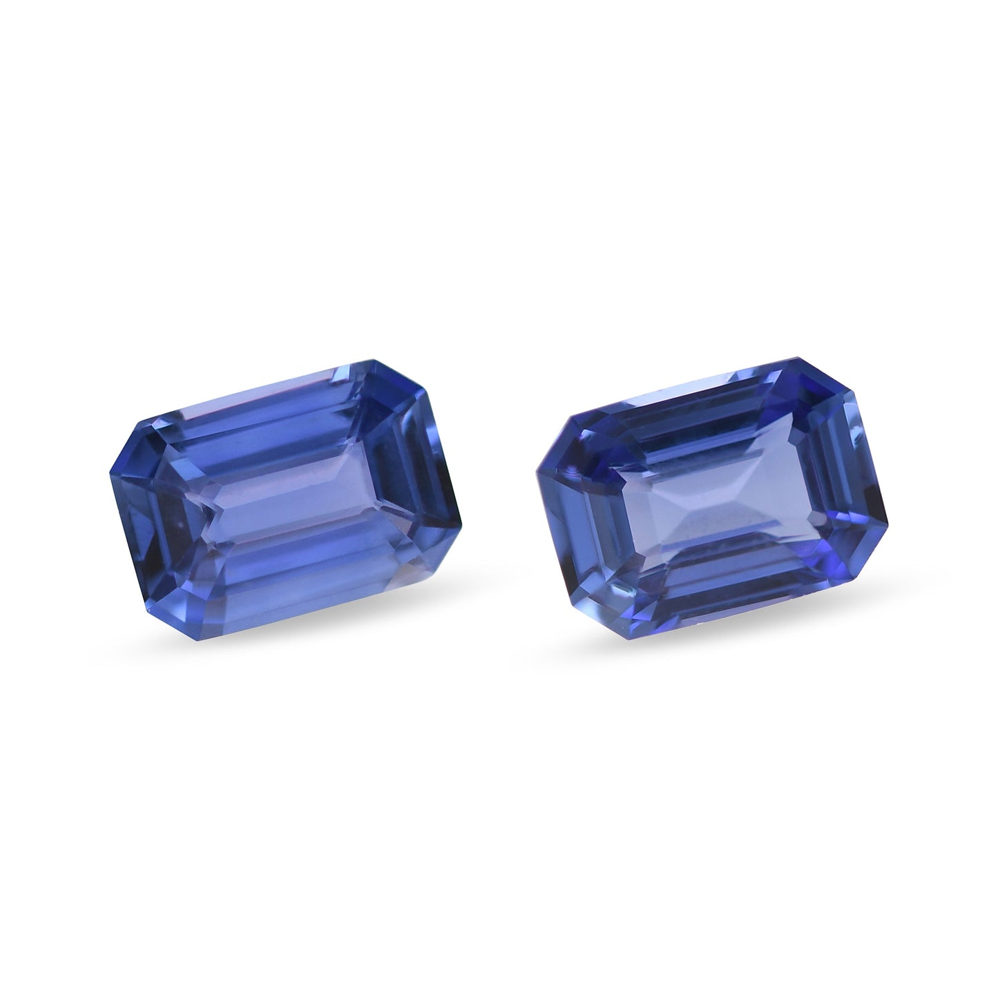 2,06 Karat blaue Smaragd-Saphire aus Sri Lanka (Paar)