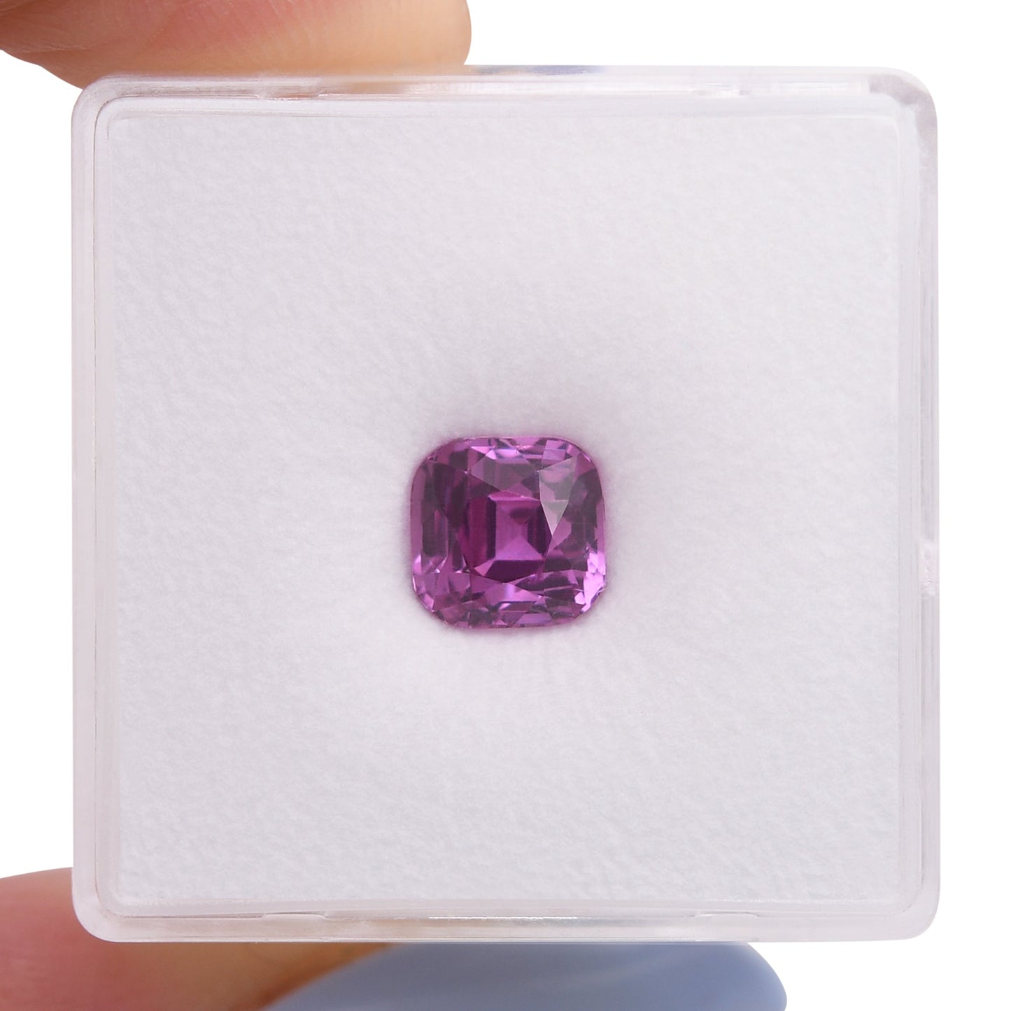 2,06 Karat rosafarbener MADAGASKAR-Kissen-Saphir
