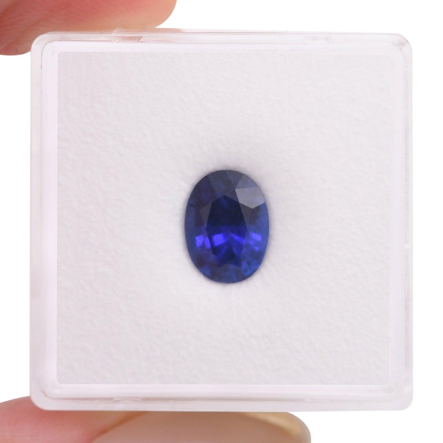 2,06 Karat blauer ovaler Saphir aus Sri Lanka
