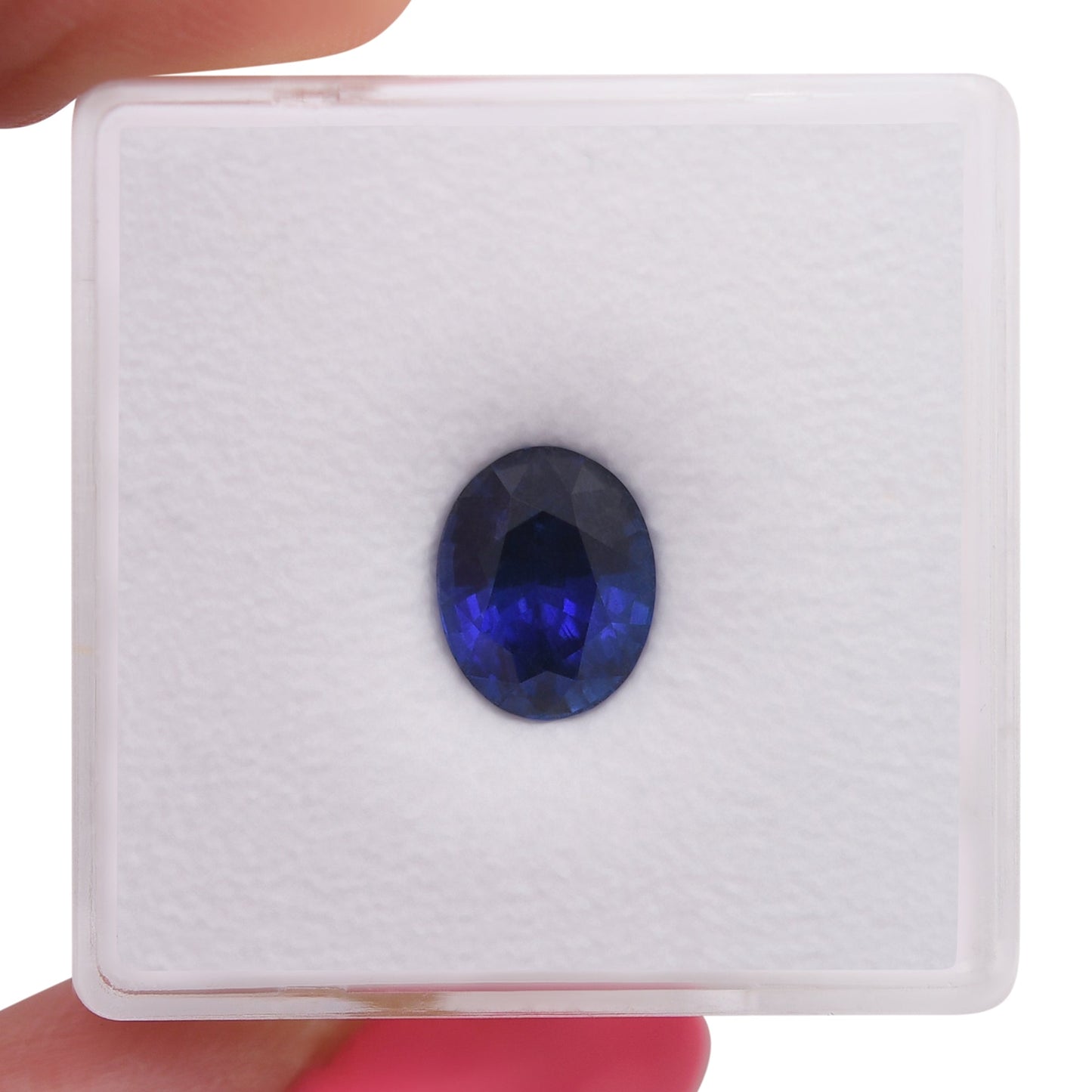 2,07 Karat blauer ovaler Saphir aus Sri Lanka