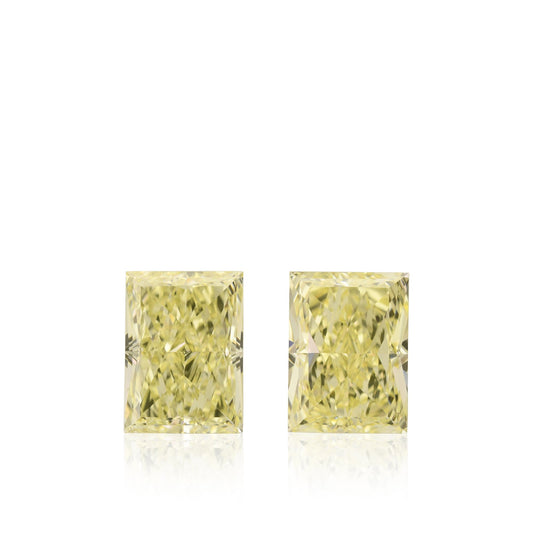 2,07 Karat hellgelbe Prinzessdiamanten, VS2, GIA