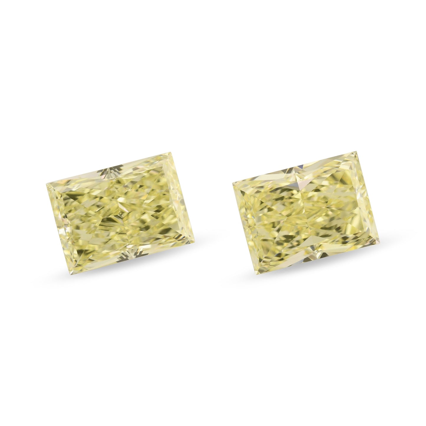 2,07 Karat hellgelbe Prinzessdiamanten, VS2, GIA
