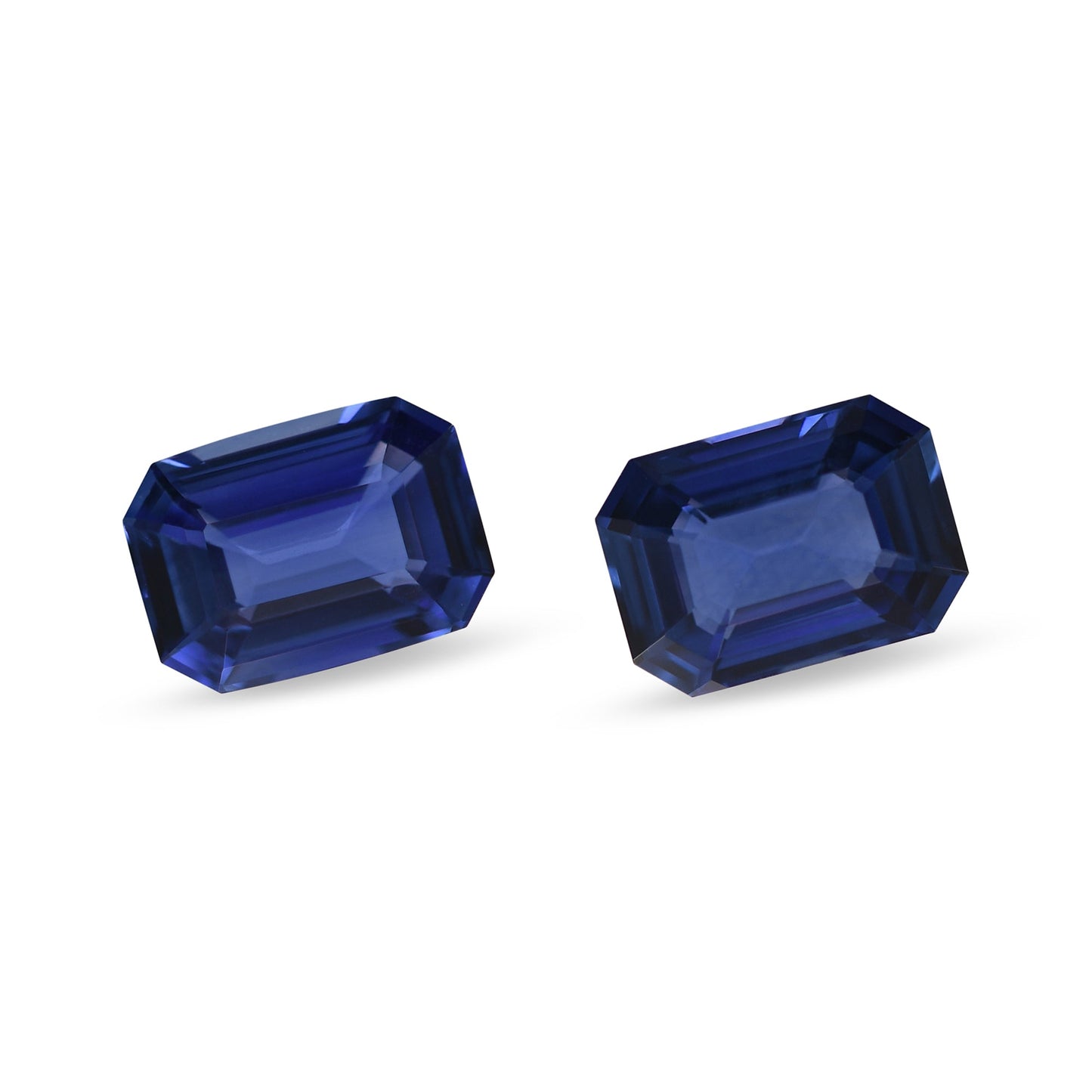 2,08 Karat blaue Smaragd-Saphire aus Sri Lanka (Paar)