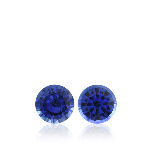 2,08 Karat blauer runder Saphir aus Sri Lanka