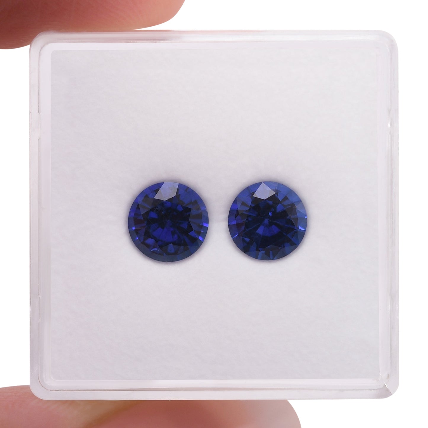 2,08 Karat blauer runder Saphir aus Sri Lanka