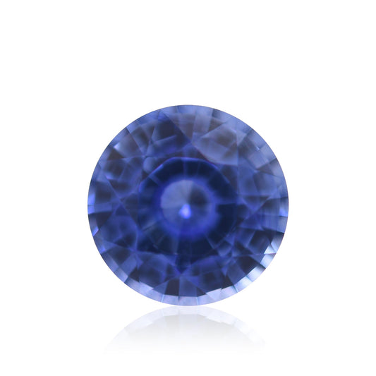 2,09 Karat blauer runder Saphir aus Sri Lanka