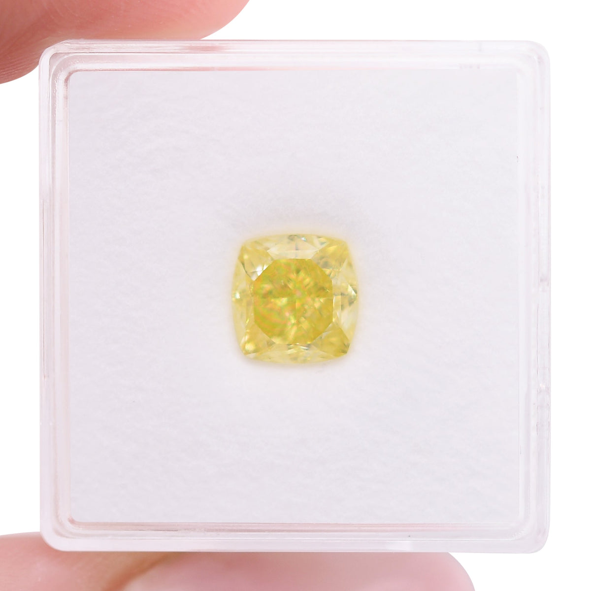 Kissenförmiger Diamant | 2,1 ct | Intensiv gelb | SI1 | GIA | Ref. 714607