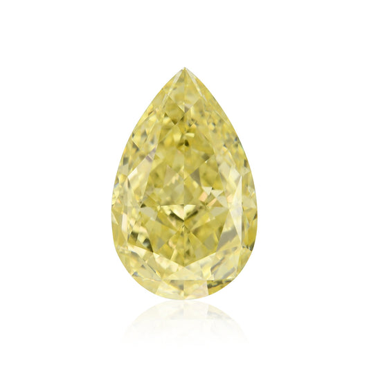 2,11 Karat Fancy Intense Yellow Birnenförmiger Diamant IF GIA