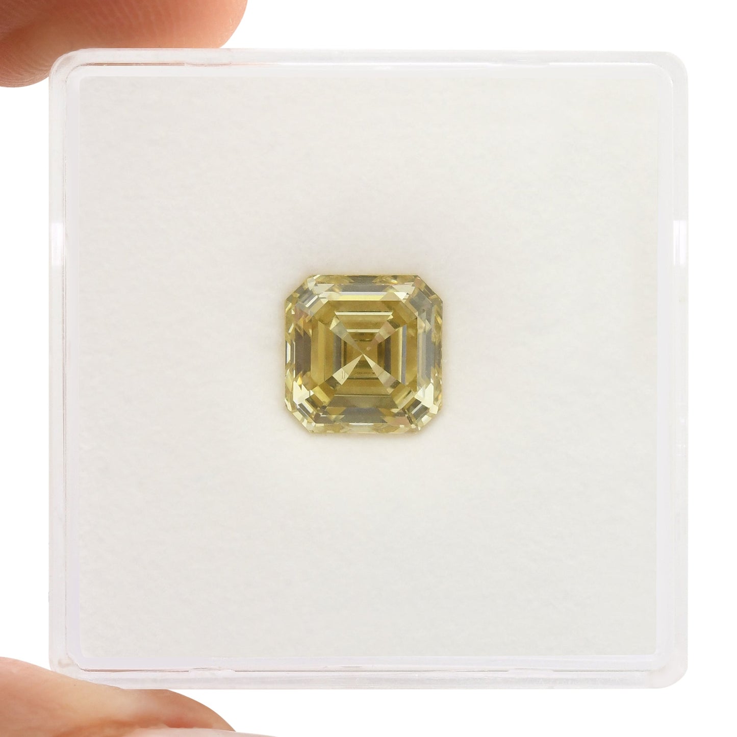 2,13 Karat Fancy Brownish Yellow Asscher Diamant VS1 GIA