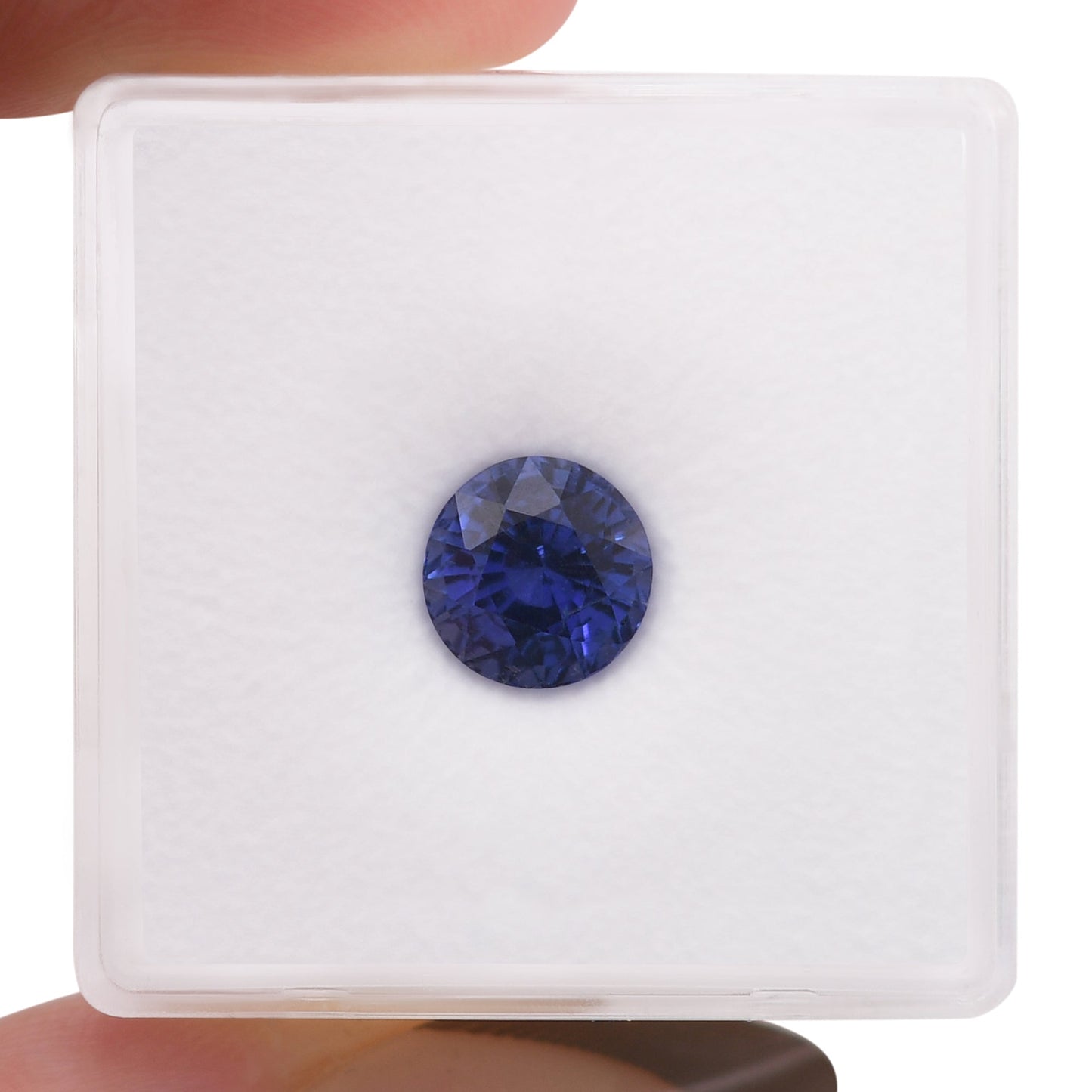2,15 Karat blauer runder Saphir aus Sri Lanka, GIA-geprüft