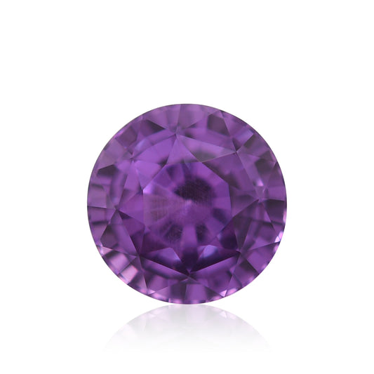 2,17 Karat violetter runder Saphir aus Madagaskar