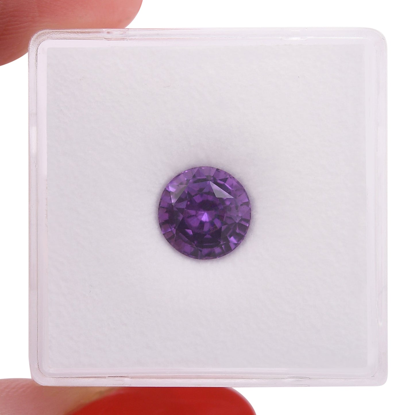 2,17 Karat violetter runder Saphir aus Madagaskar
