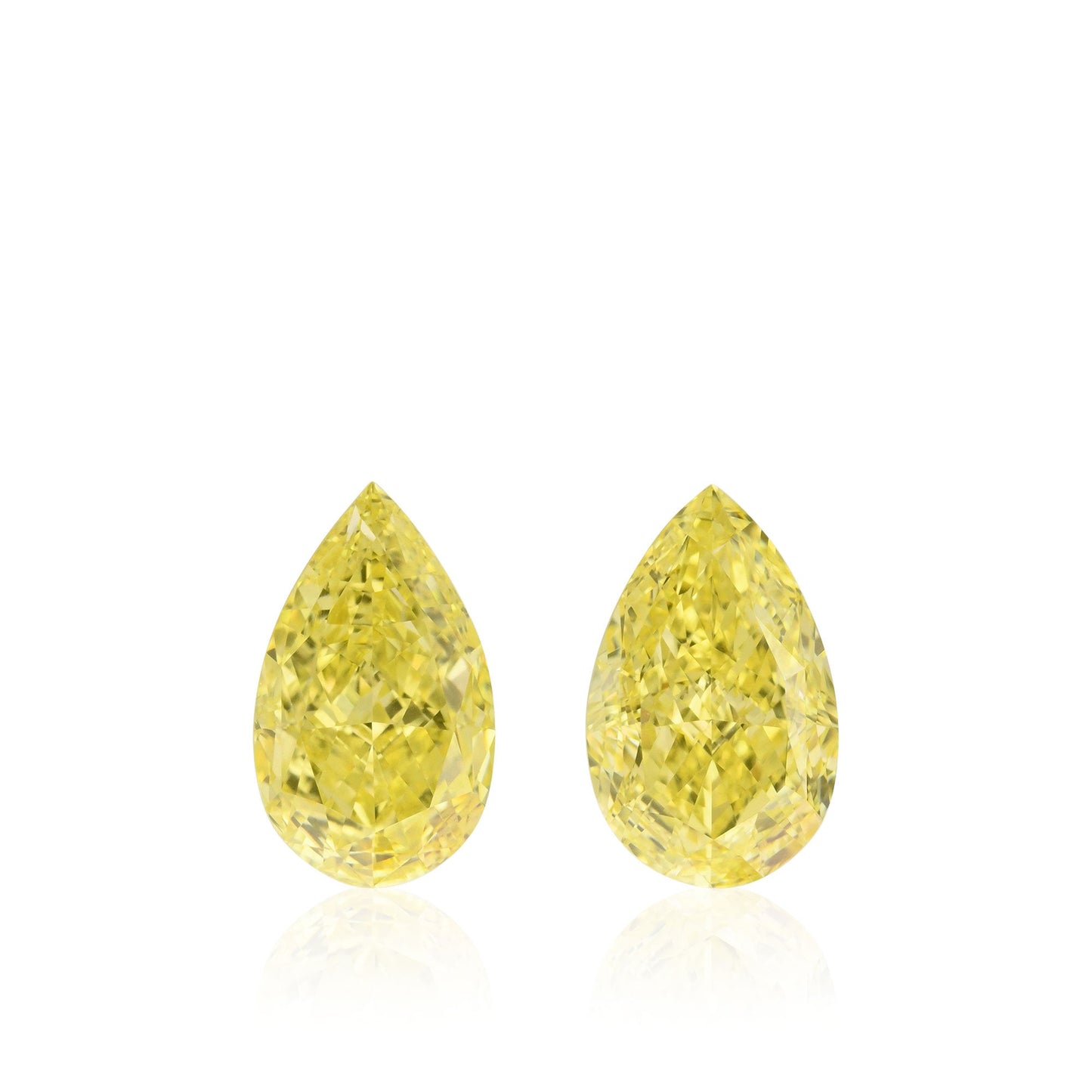 2,19 Karat Fancy Intense Yellow Birnen-Diamanten VS1 GIA
