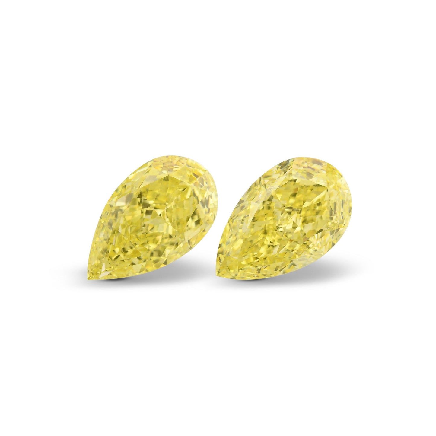 2,19 Karat Fancy Intense Yellow Birnen-Diamanten VS1 GIA