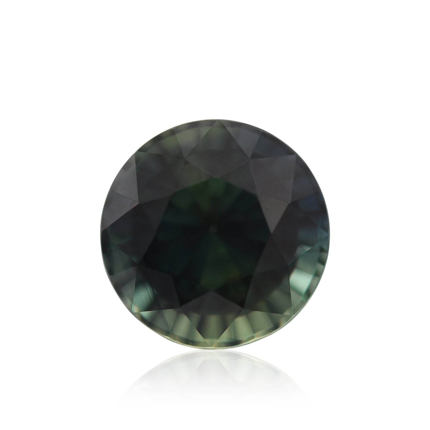 2,20 Karat grüner runder MADAGASCAR-Saphir