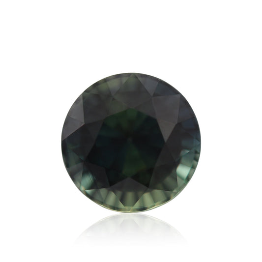 2,20 Karat grüner runder MADAGASCAR-Saphir