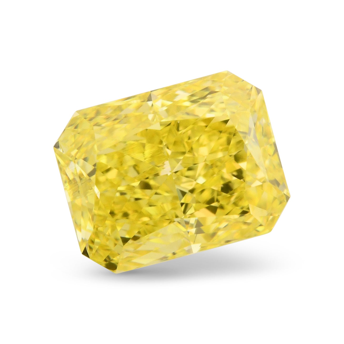 2,22 Karat Fancy Vivid Yellow Radiant Diamant VVS1 GIA