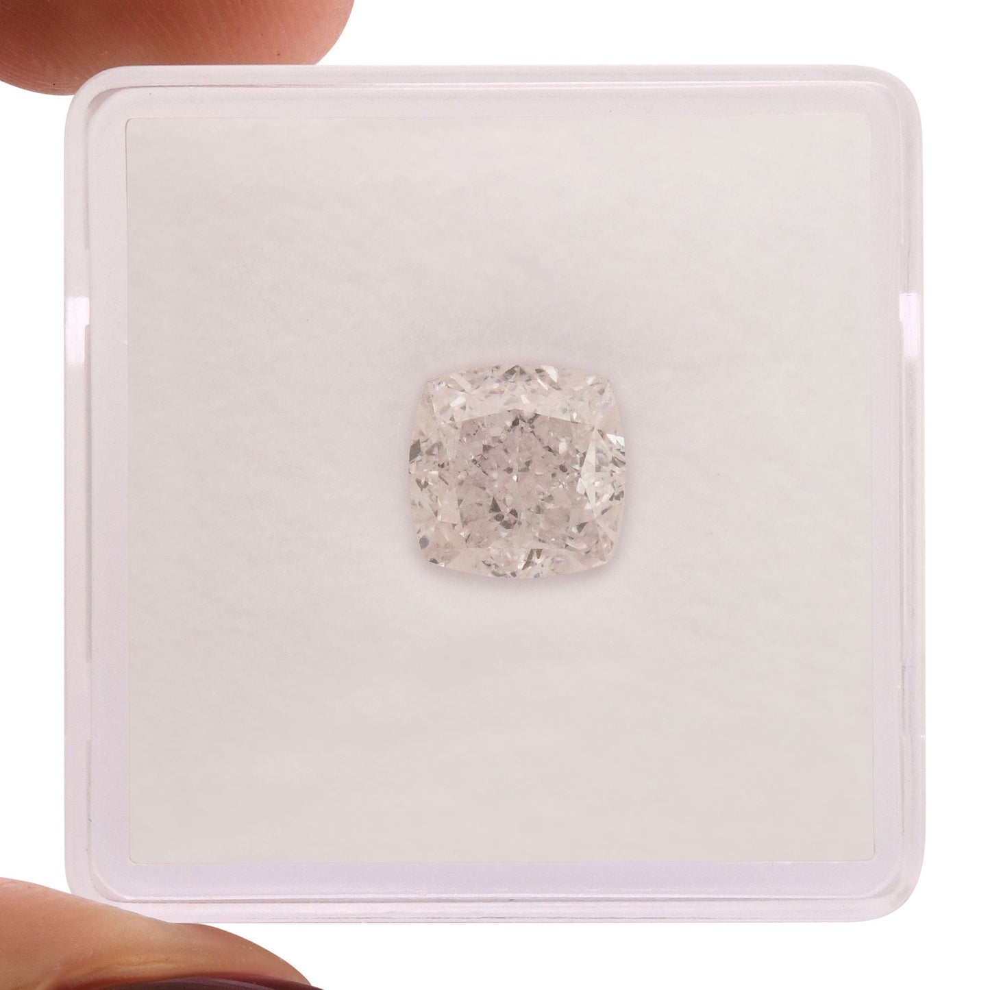 2,24 Karat sehr hellrosa Kissen-Diamant VS2 GIA
