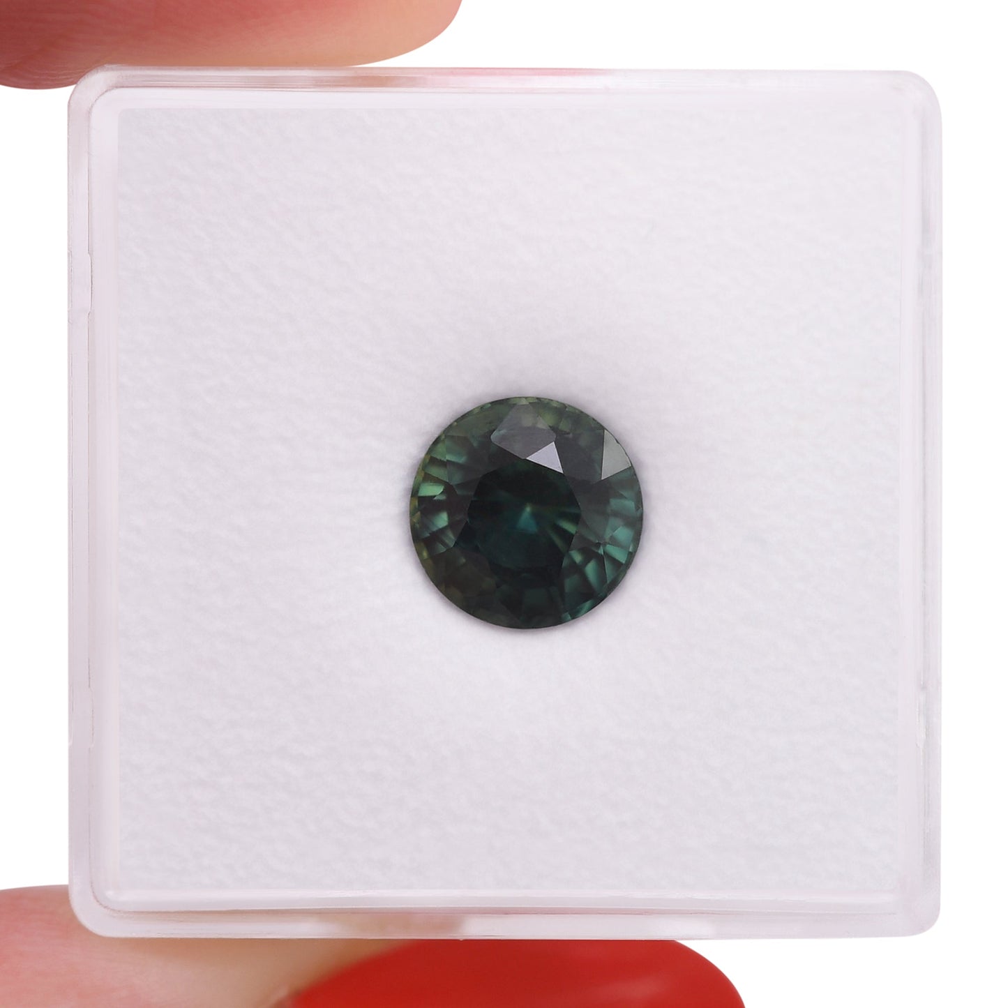2,24 Karat grüner runder MADAGASCAR-Saphir