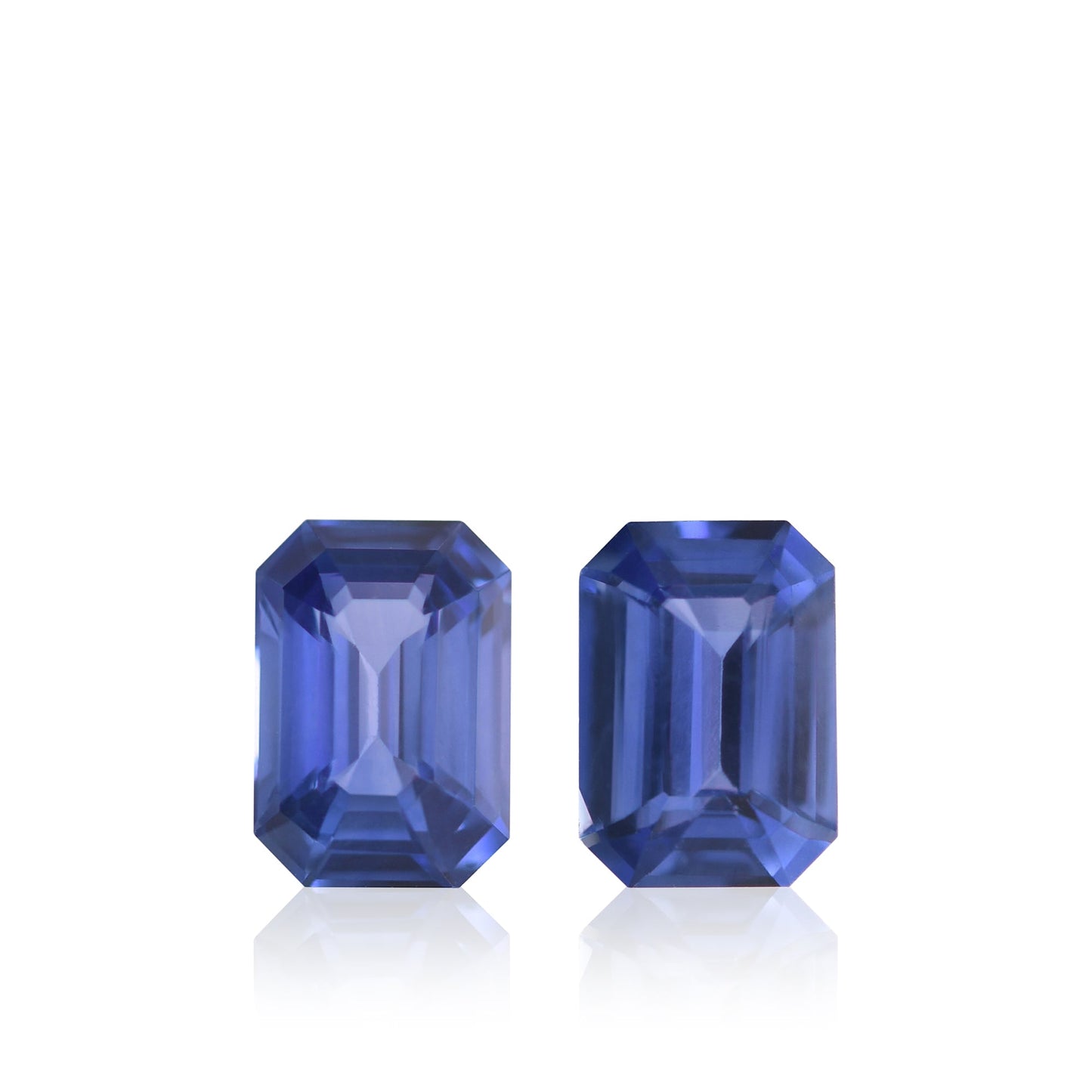 2,25 Karat blaue Smaragd-Saphire aus Sri Lanka (Paar)