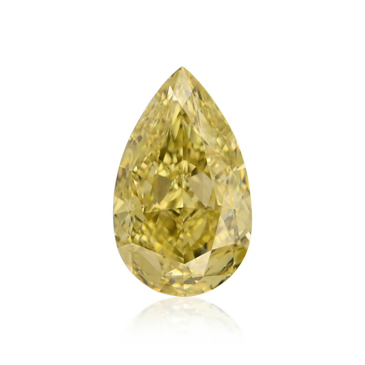 2,27 Karat Fancy Brownish Greenish Yellow Birnear Diamond VS1 GIA