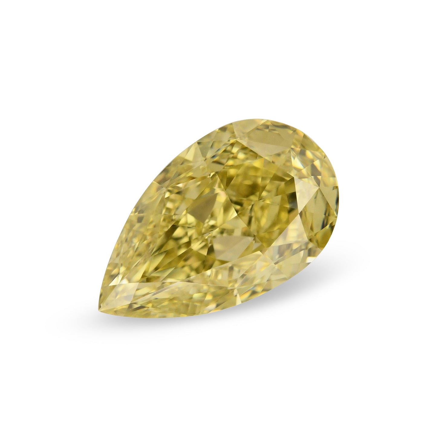 2,27 Karat Fancy Brownish Greenish Yellow Birnear Diamond VS1 GIA