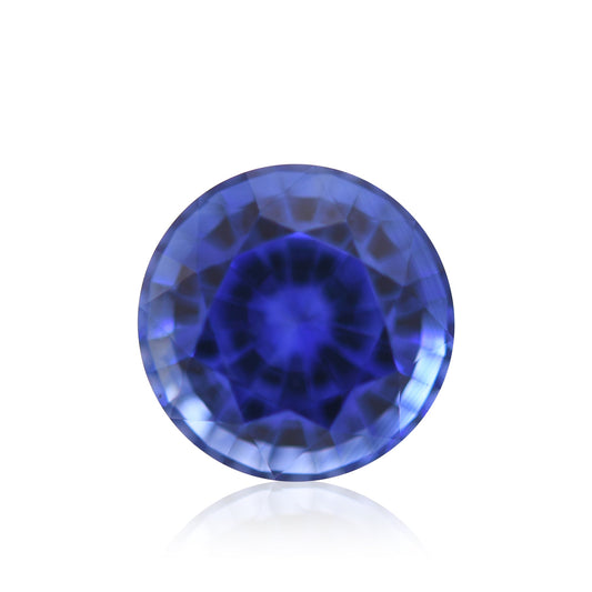 2,27 Karat blauer runder Saphir aus Sri Lanka