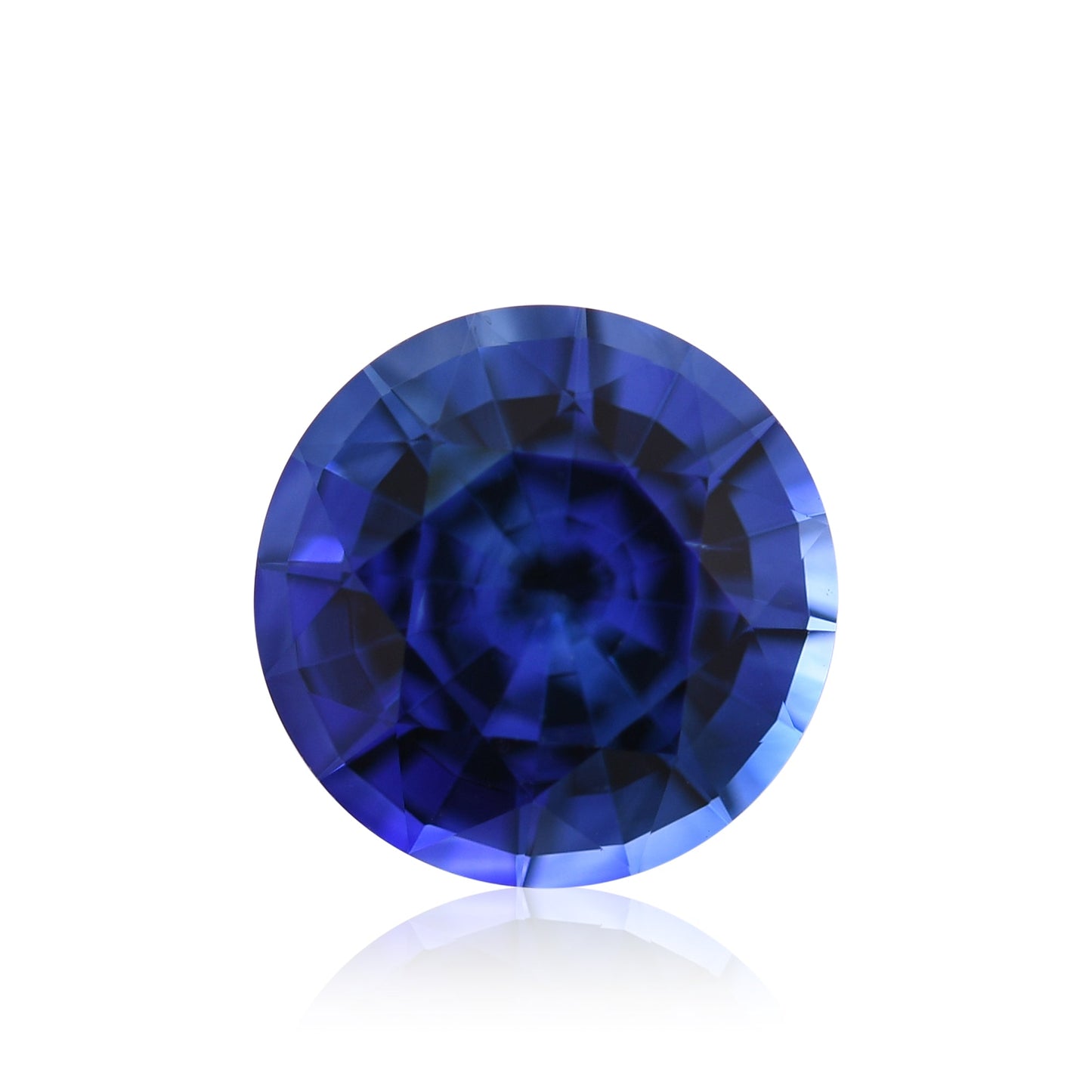 2,36 Karat blauer runder Saphir aus Sri Lanka
