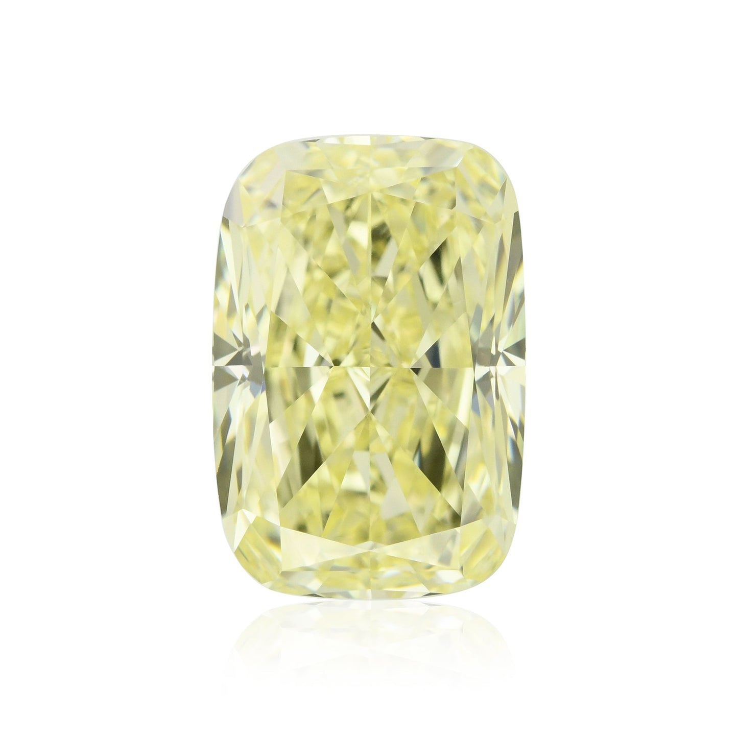 2,37 Karat Fancy Light Yellow Cushion Diamond VVS2 GIA