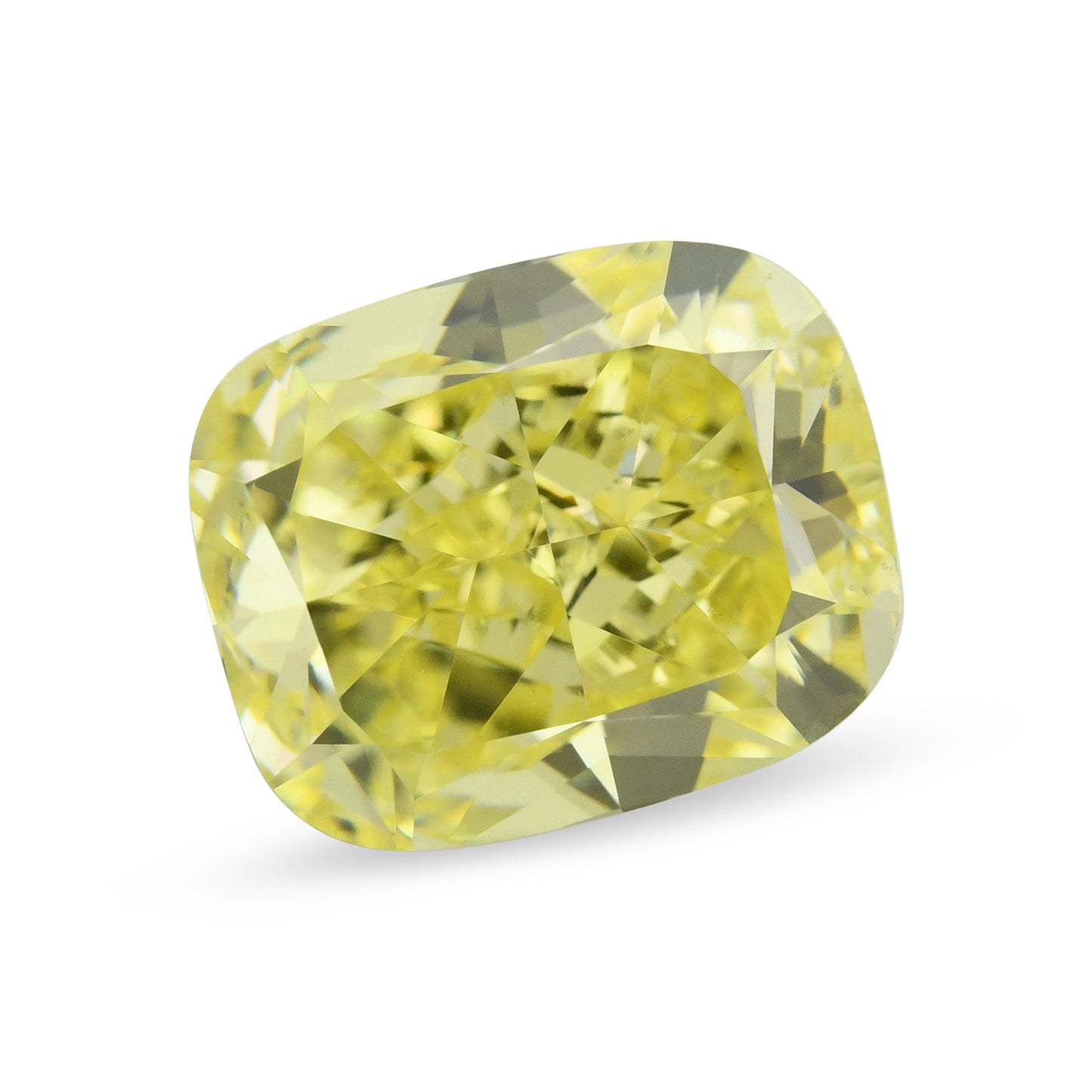 2,38 Karat Fancy Intense Yellow Cushion Diamond SI1 GIA