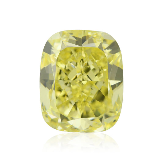 2,38 Karat Fancy Intense Yellow Cushion Diamond SI1 GIA