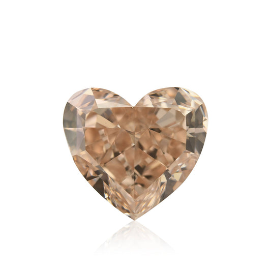 2,43 Karat Fancy Pink Brown Herzförmiger Diamant VVS2 GIA