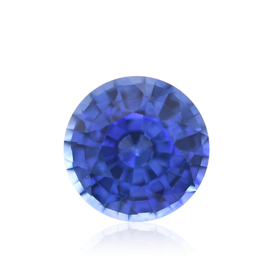 2,43 Karat blauer runder Saphir aus Sri Lanka