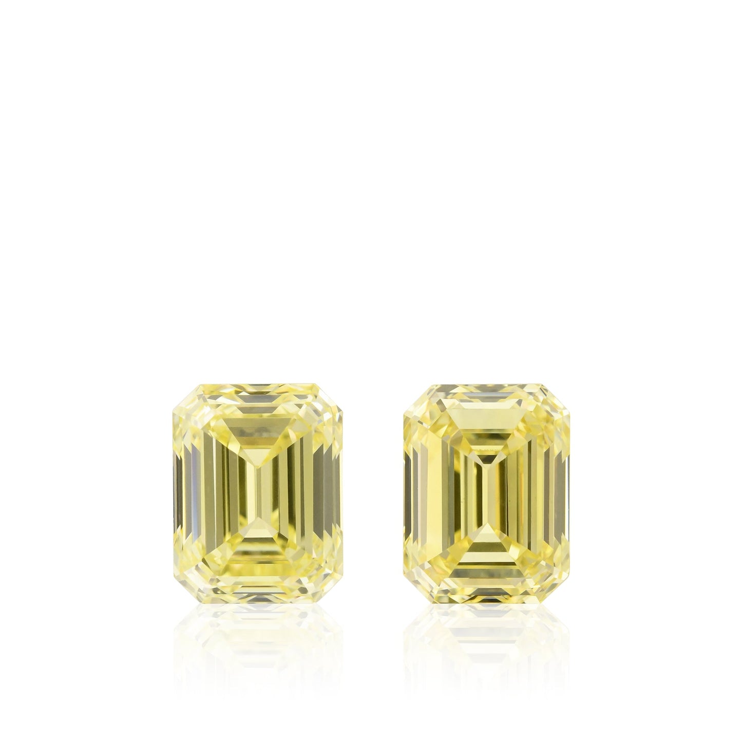 2,46 Karat Fancy Yellow Emerald Diamonds VS2 GIA
