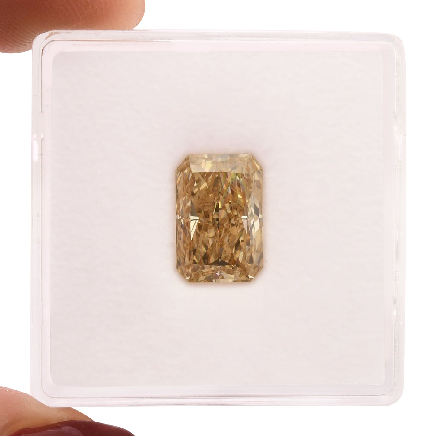 2,51 Karat Fancy Yellow Brown Radiant Diamant VS1 GIA
