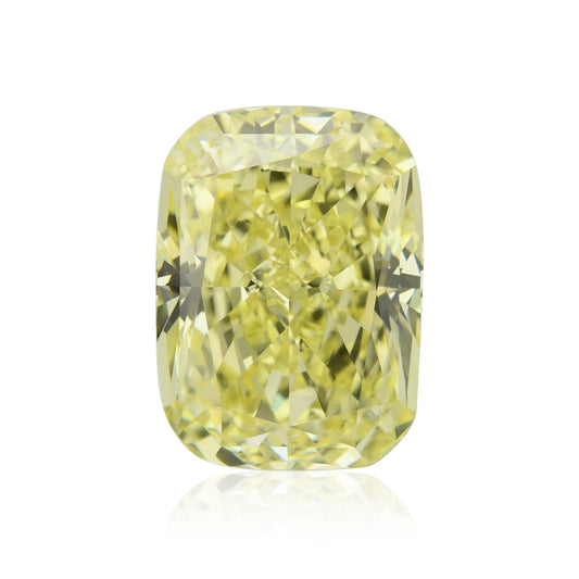 2,51 Karat Fancy Yellow Cushion Diamond VS2 GIA