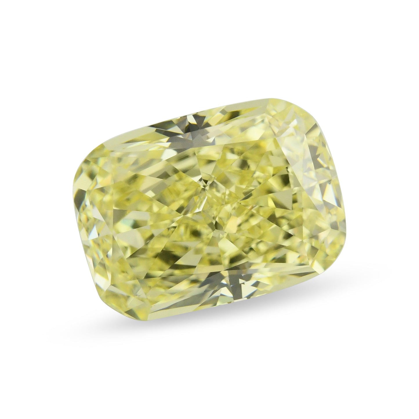2,51 Karat Fancy Yellow Cushion Diamond VS2 GIA