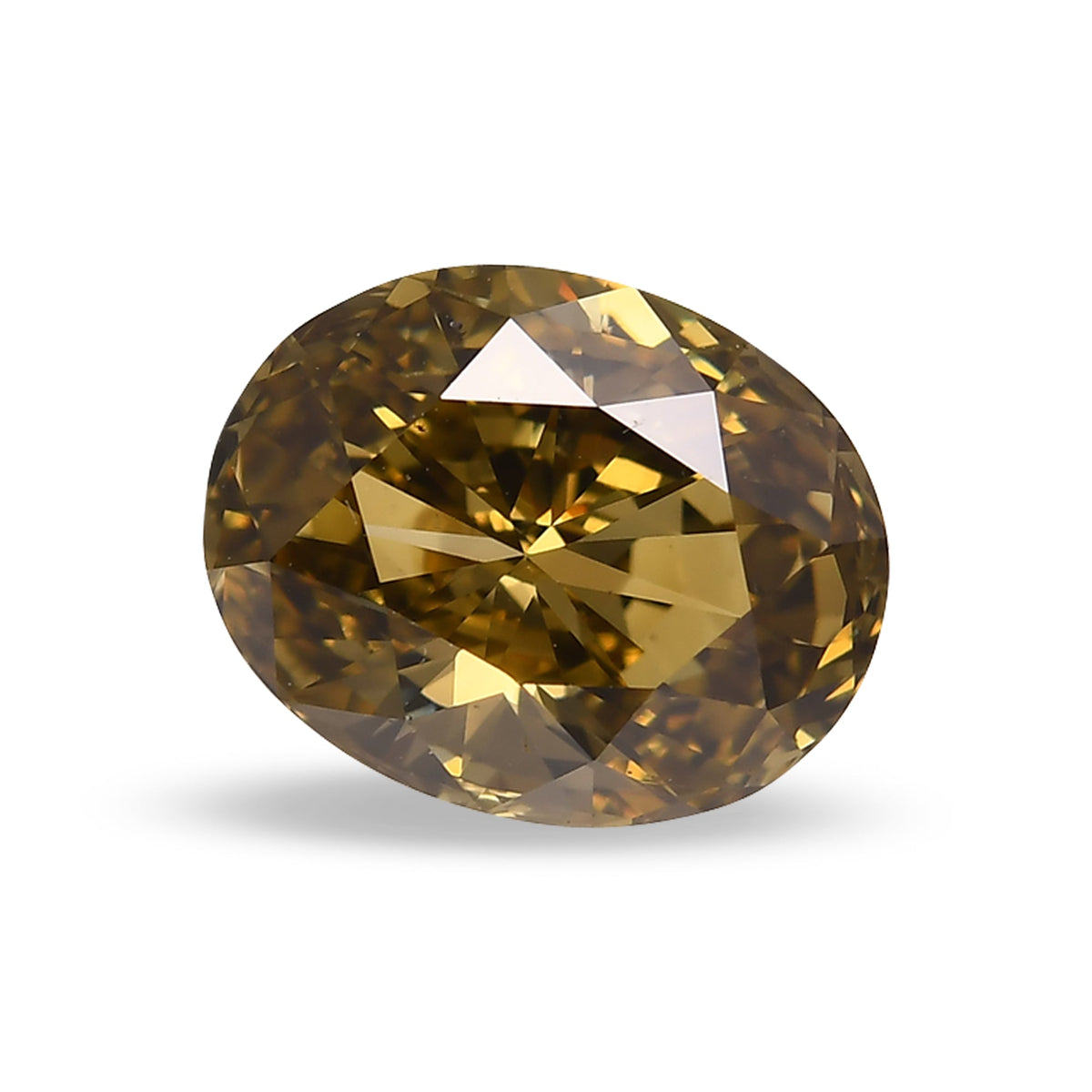 Ovaler Diamant | 2,53 ct | Dunkelbraun-Grünlich-Gelb | SI1 | GIA | Ref. 513887