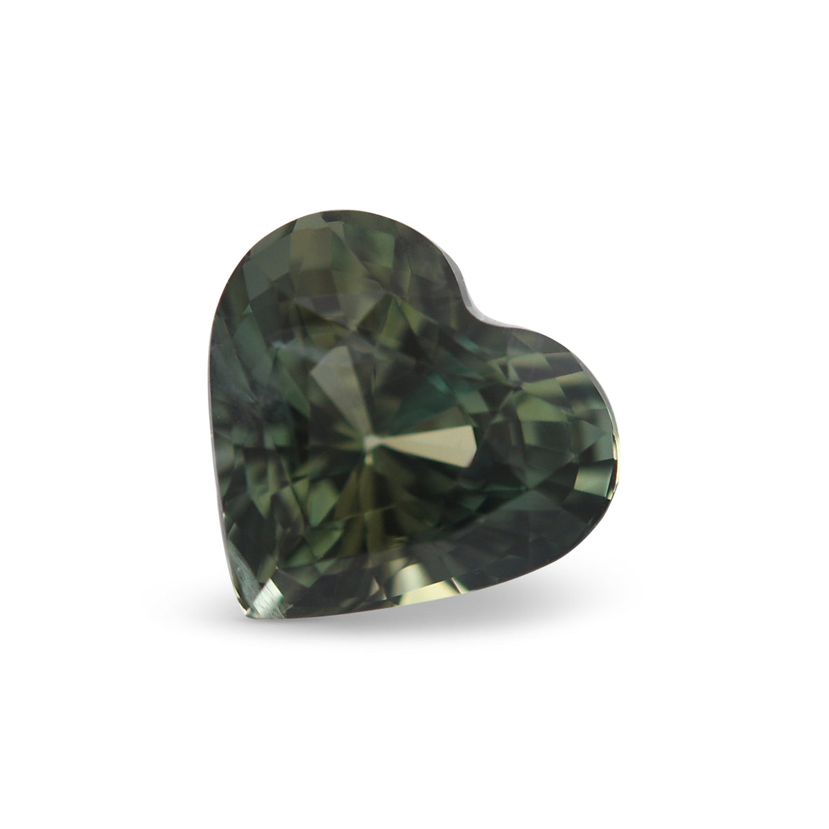 Herzförmiger Saphir | 2,55 ct | Grün | Ref. 718606