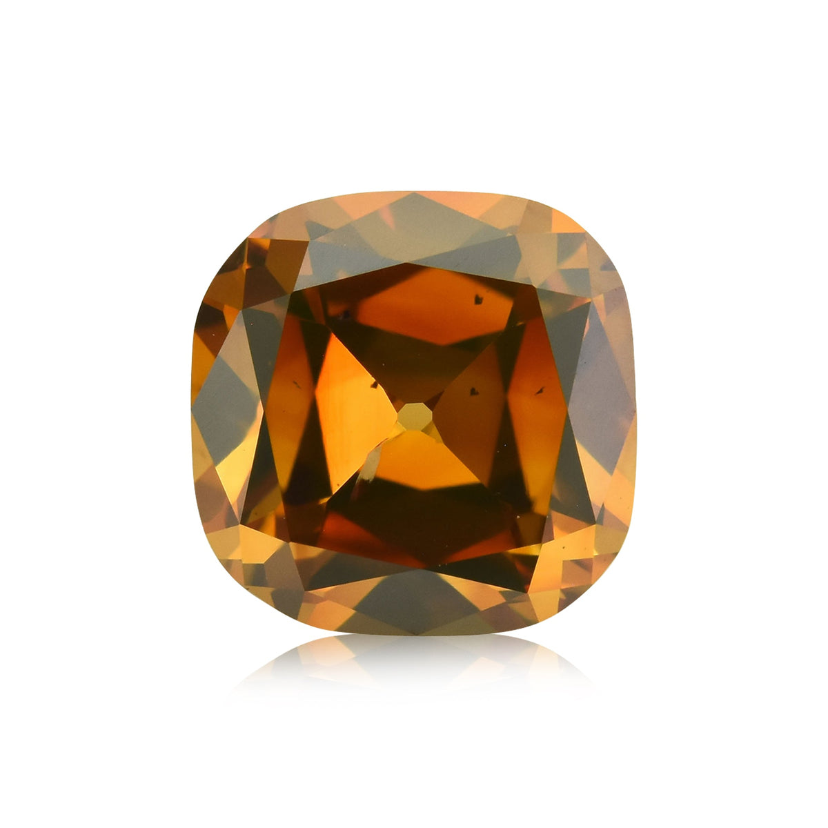Kissenförmiger Diamant | 2,6 ct | Fancy Deep Brown Orange | SI2 | GIA | Ref 529613