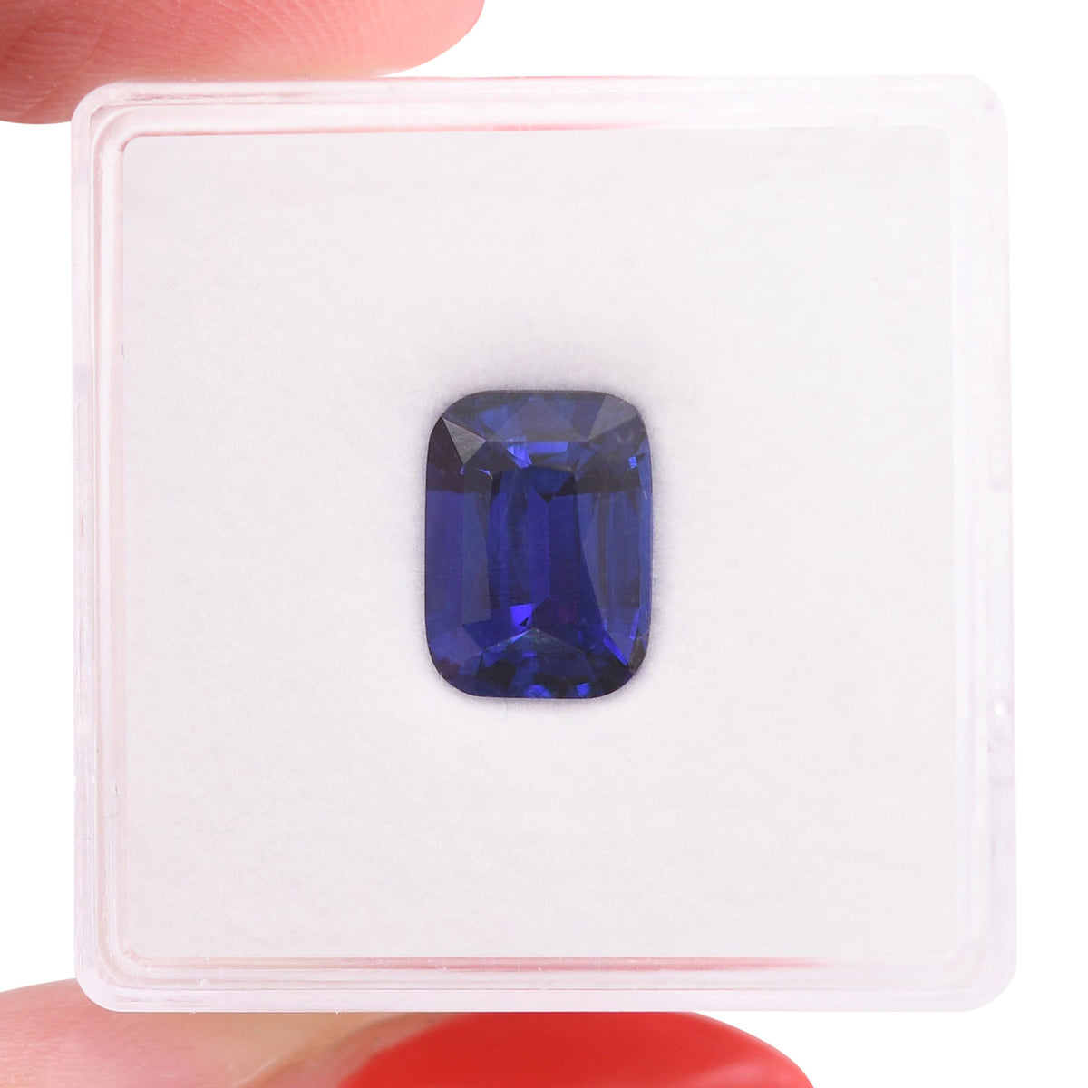 Kissenförmiger Saphir | 2,62 ct | Blau | Ref. 719439