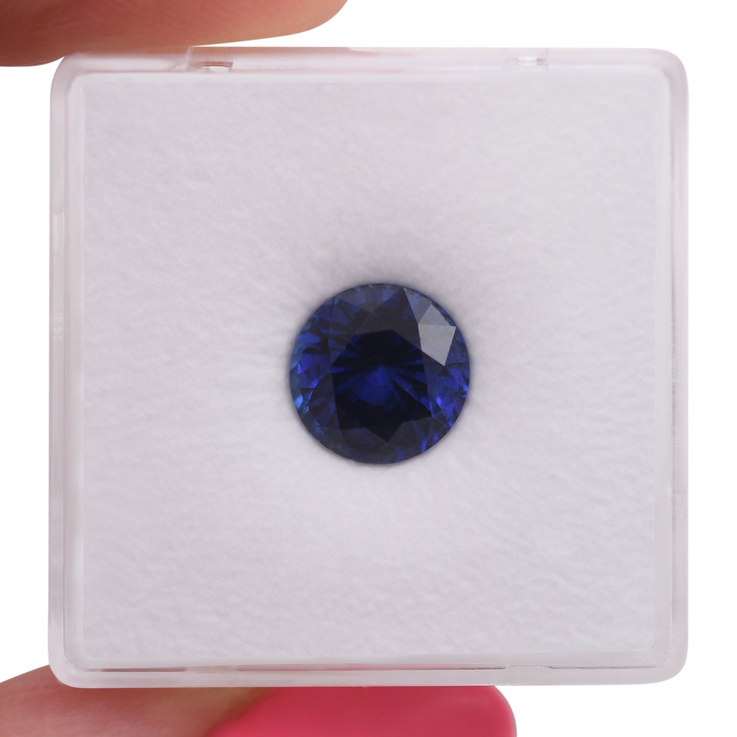 2,64 Karat blauer runder Saphir aus Sri Lanka