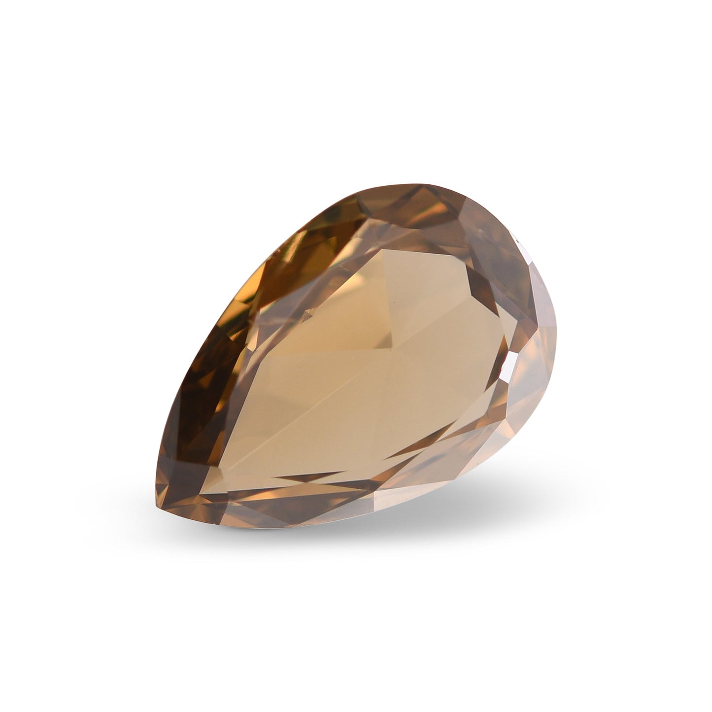 2,98 Karat Fancy Dark Yellowish Brown Birnenförmiger Diamant SI1 GIA